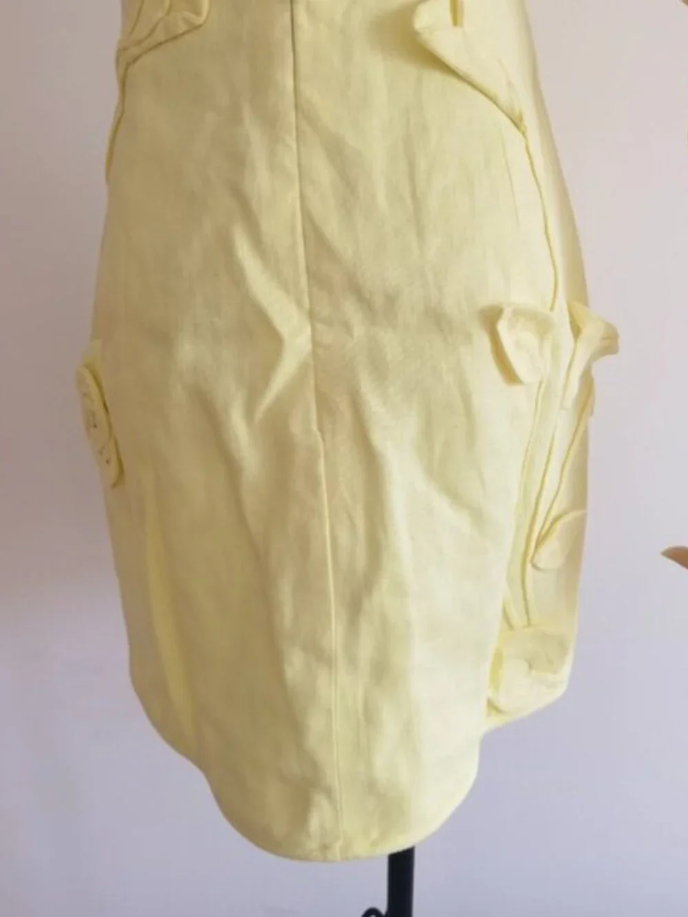 ZIMMERMANN Strapless floral-appliquéd linen mini dress - Picture 9 of 11